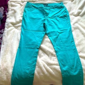 Teal blue Ashley Stewart jean